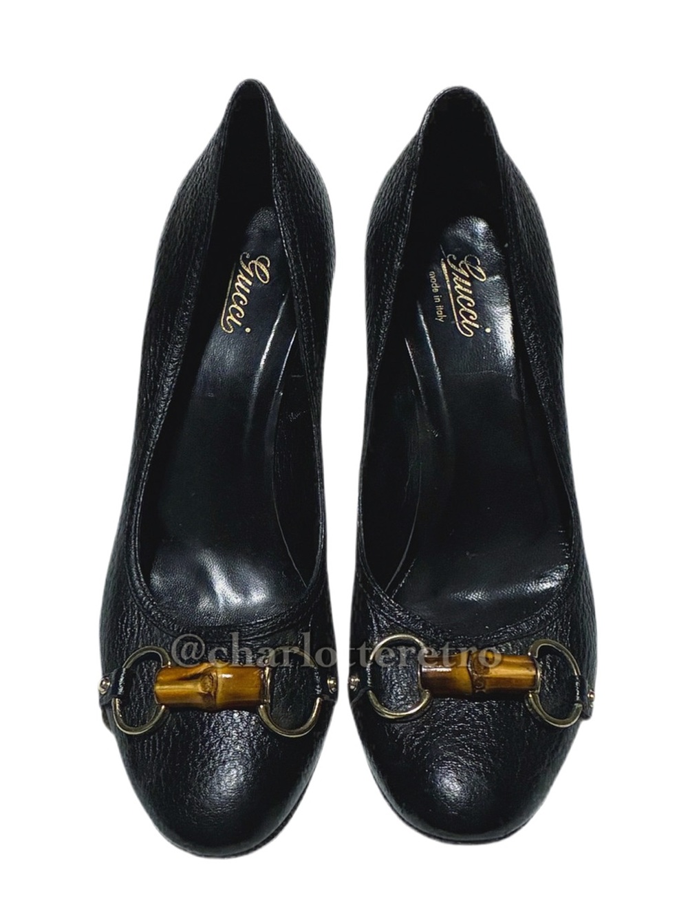vtg Gucci • Bamboo Leather Heels